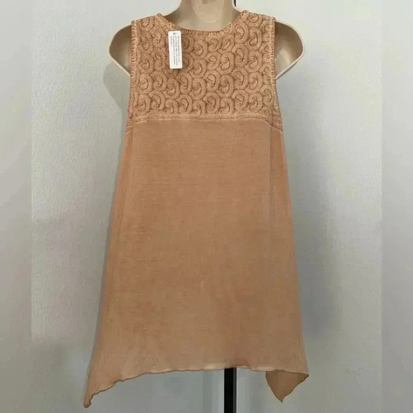 Soft Surroundings New Kyela Embroidered Tunic Top Sleeveless Tank - Picture 4 of 8